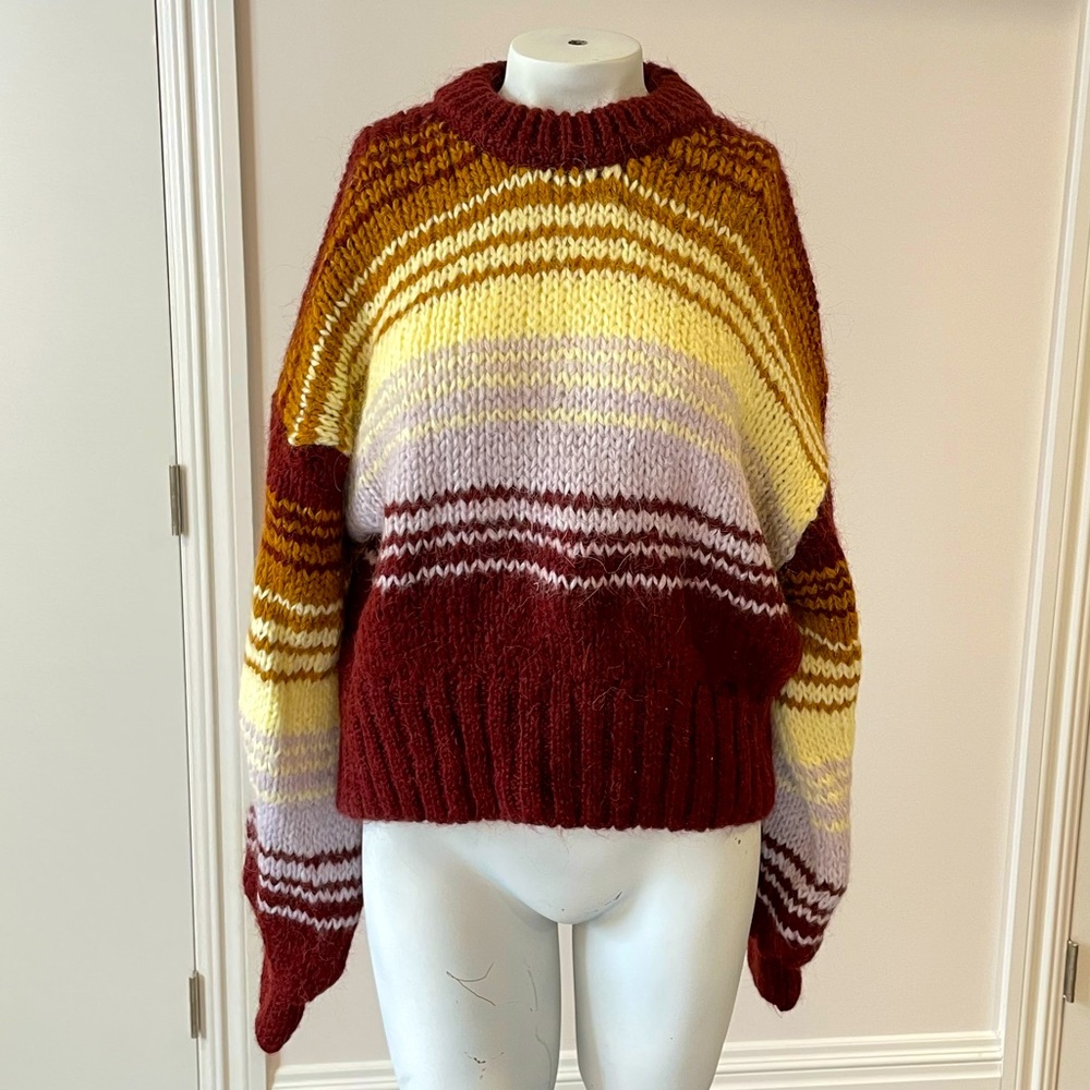 Zara size small multicolor knit sweater